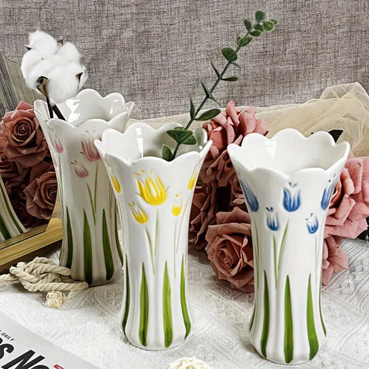 Tulip Hand-painted Vase